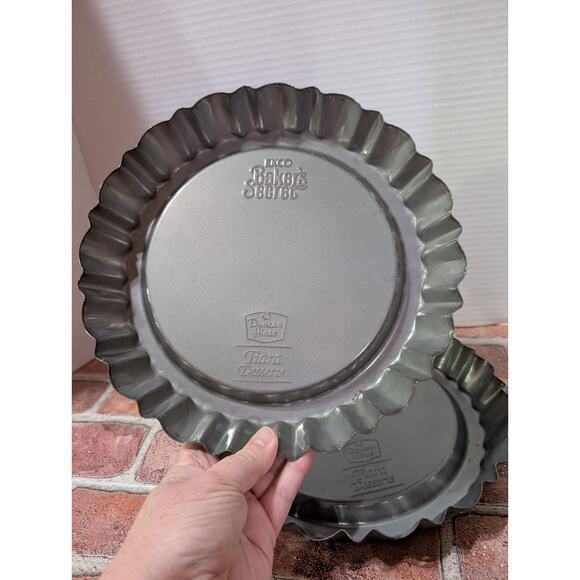 Lot of 2 Vintage Ekco Bakers Secret Duncan Hines Tiara Dessert Fluted Baking Pan - Picture 3 of 9